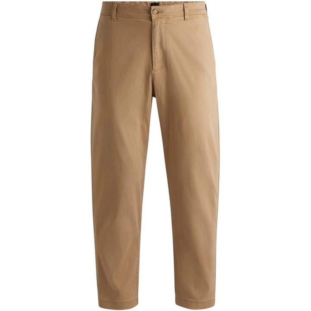 Hugo Boss C-Perin-Cw 10262990 01 Straight Leg Trousers Mens - Beige